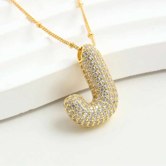 Buchstaben Kette Gold J