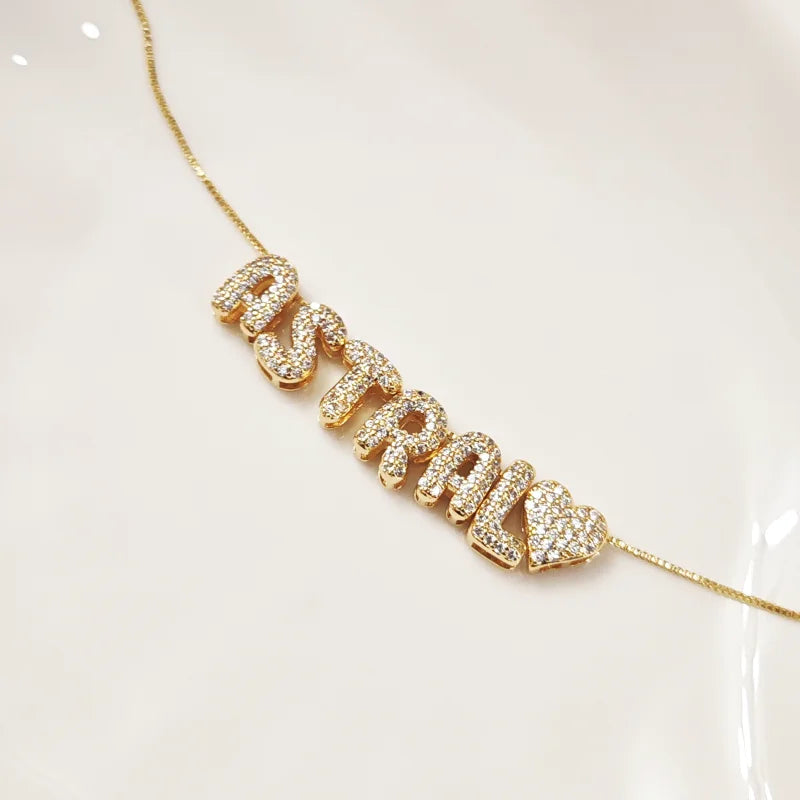 Kette Mit Mehreren Buchstaben Gold