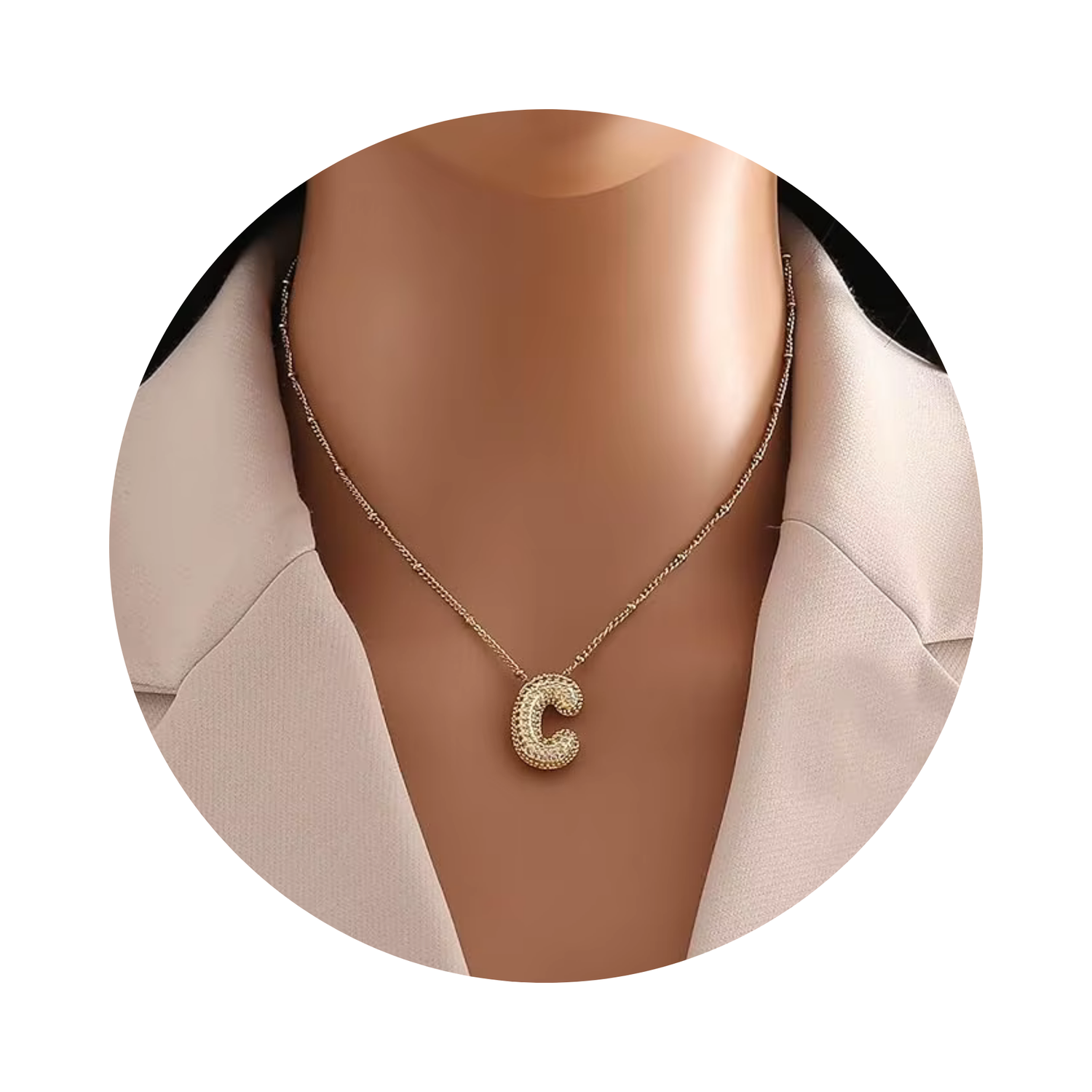 Bubble Letter Necklace