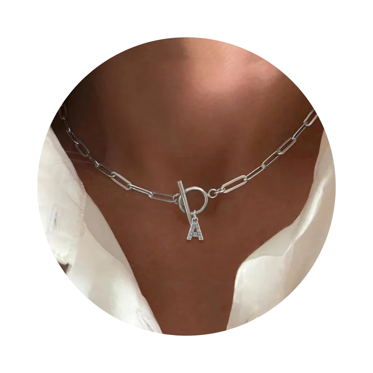 Kette Mit Buchstaben Silber