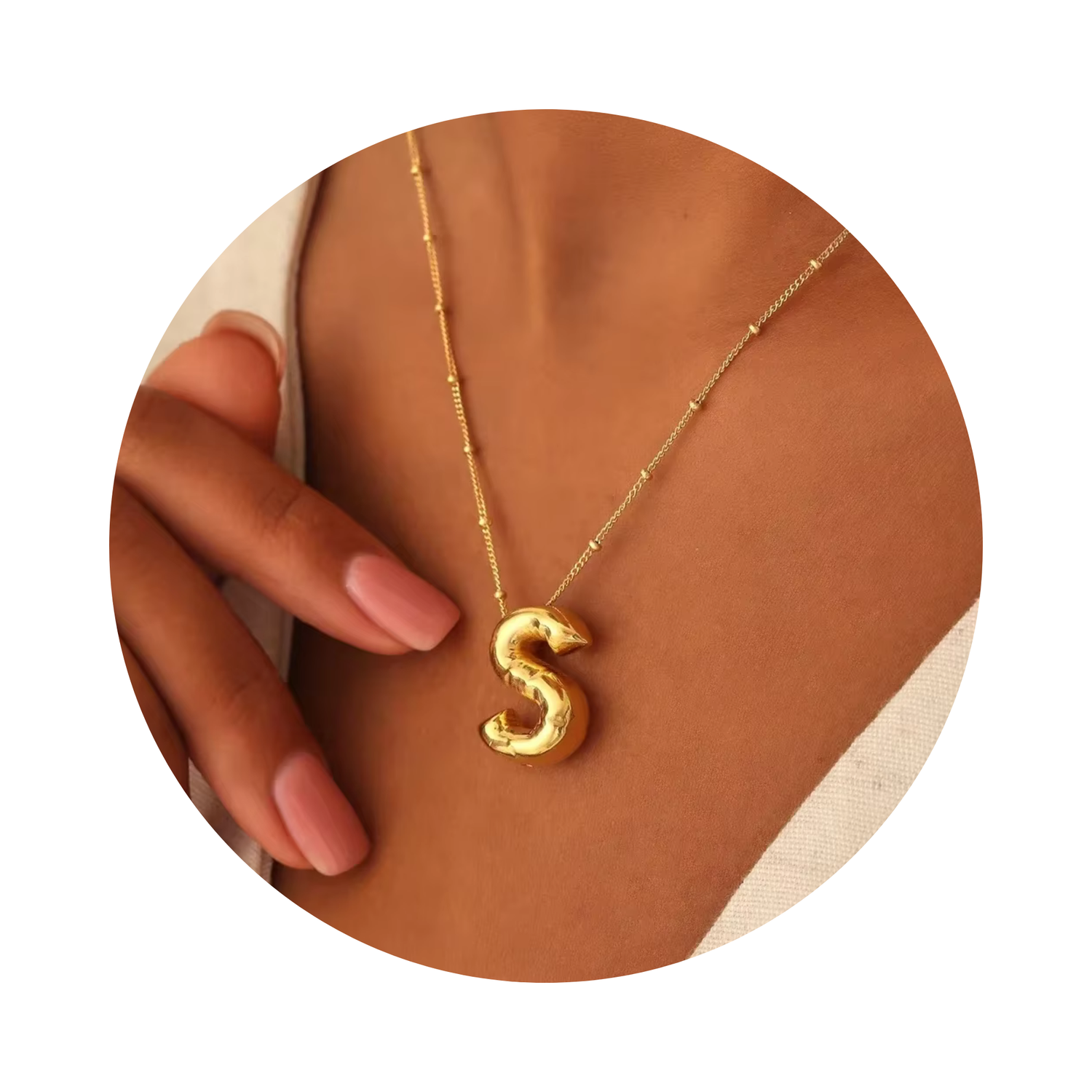Necklace Letter S