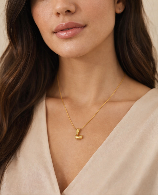 Bubble Letter Necklace L