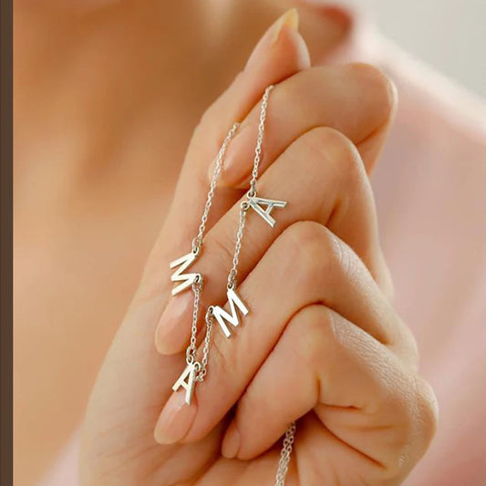 Custom Spaced Letter Necklace