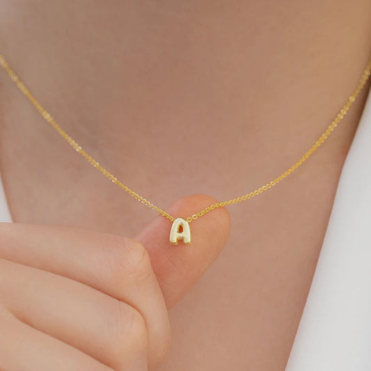 Mini Bubble Letter Necklace