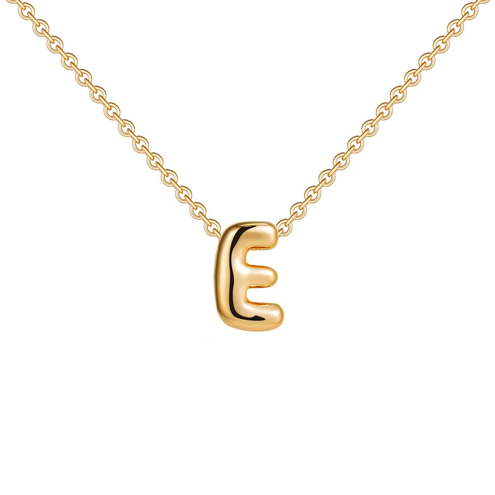 Bubble Letter Necklace E