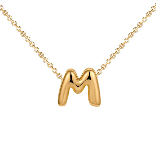 Goldkette Buchstabe M