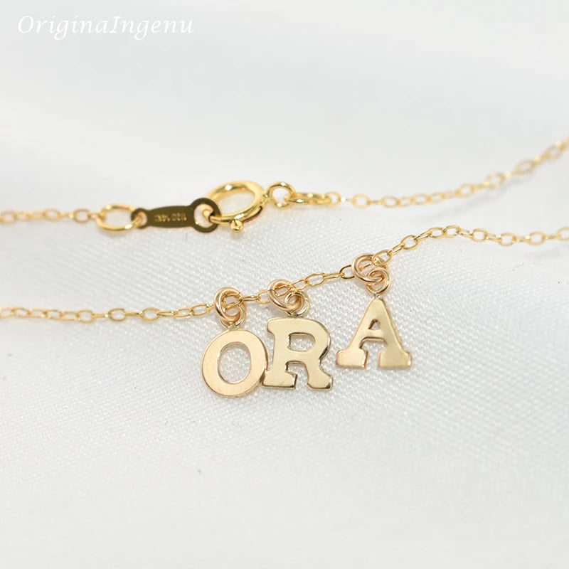 Kette Mit Zwei Buchstaben Gold