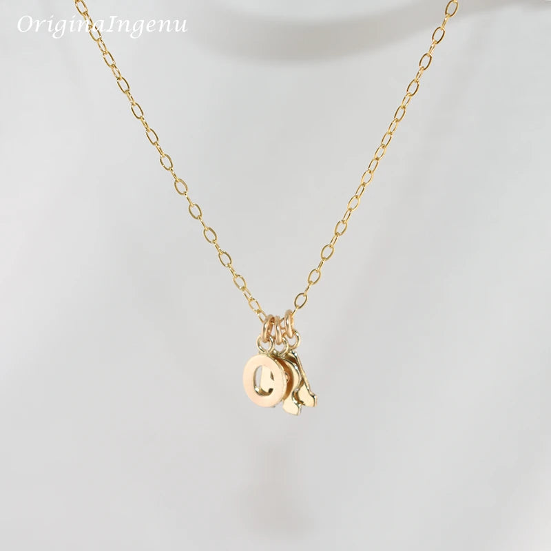 Kette Mit Zwei Buchstaben Gold