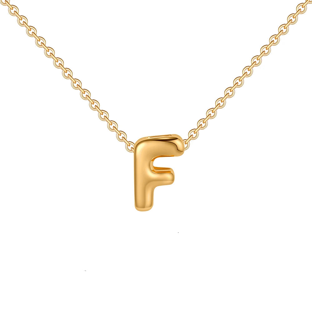 Bubble Letter Necklace F