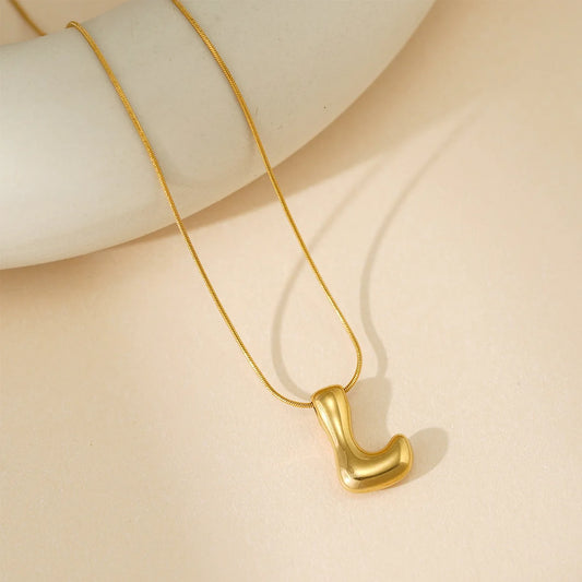 Bubble Letter Necklace L