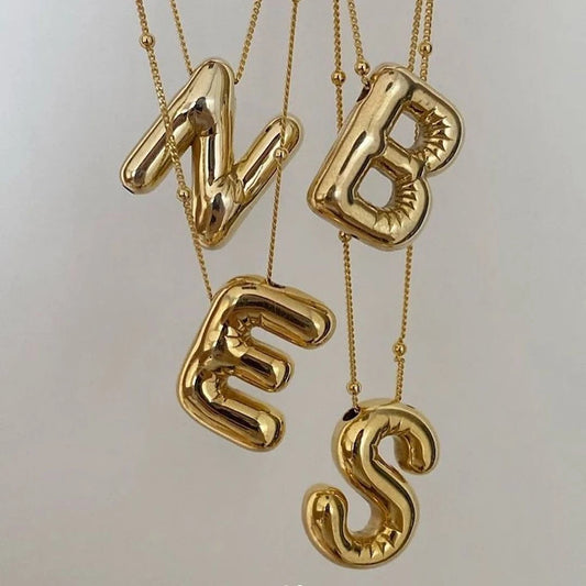 Bubble Letter Necklace S