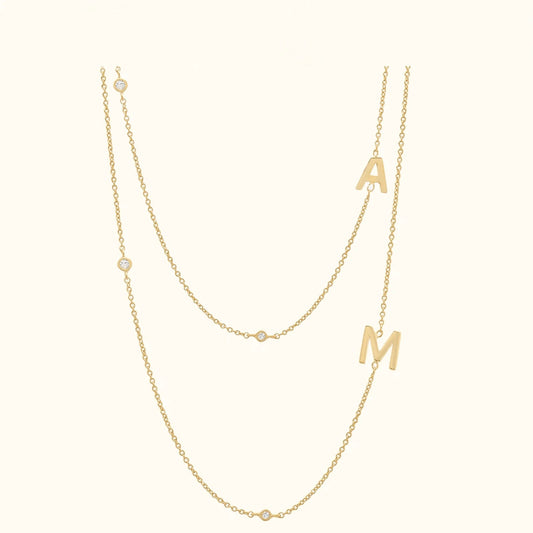 Kette 2 Reihig Mit Buchstaben