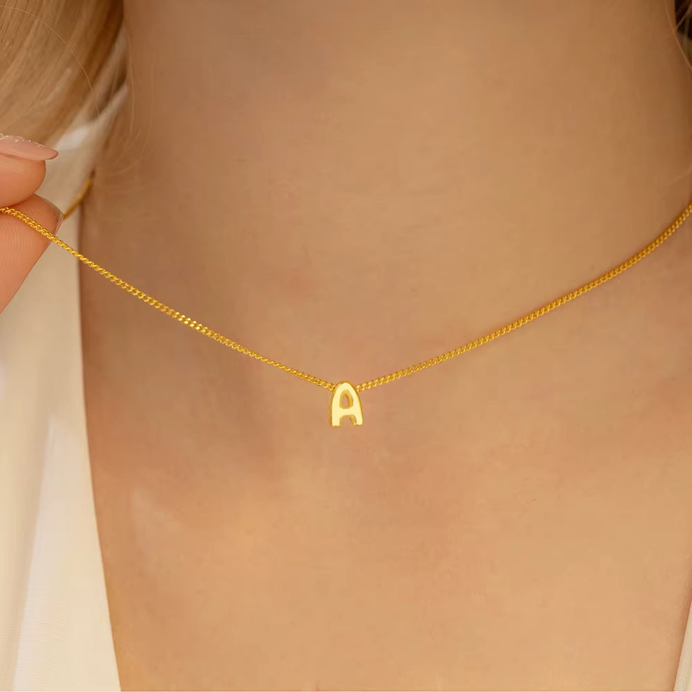 Bubble Letter Necklace Small