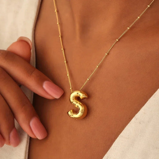Bubble Letter Necklace S