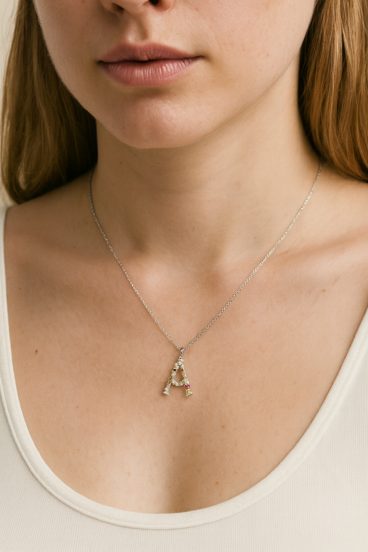 kette-mit-initialen-silber-glitzer